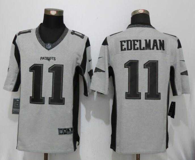 Nike New England Patriots #11 Julian Edelman Gray Gridiron II Limited Stitched Jersey,We sell and wholesale Nike New England Patriots #11 Julian Edelman Gray Gridiron II Limited Stitched Jersey on line form chian!